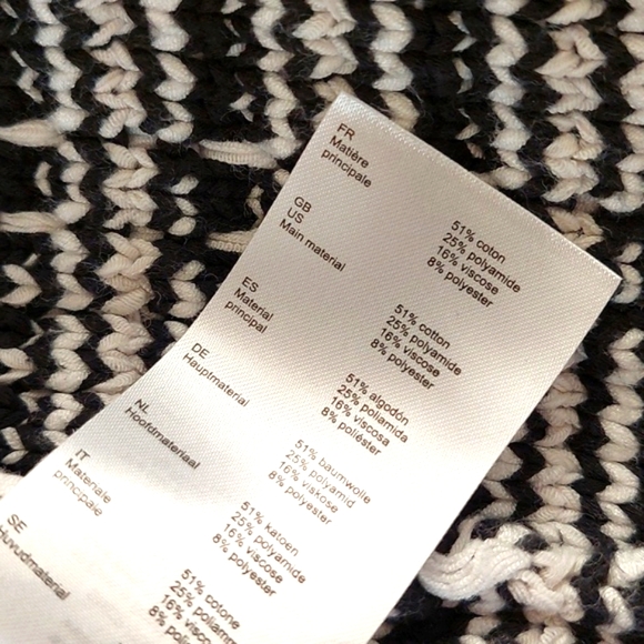 Maje J Striped Cotton-Blend Cardigan - Picture 12 of 15